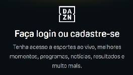 3. Crie ou acesse sua conta DAZN